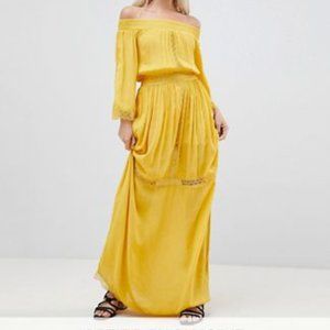 Boohoo Petite Maxi Bardot Dress